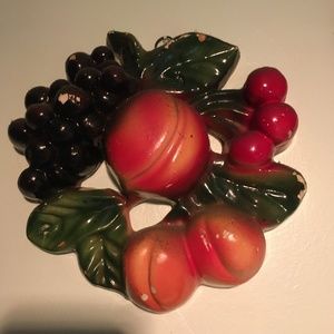Chalkware (plaster fruit) 1950's